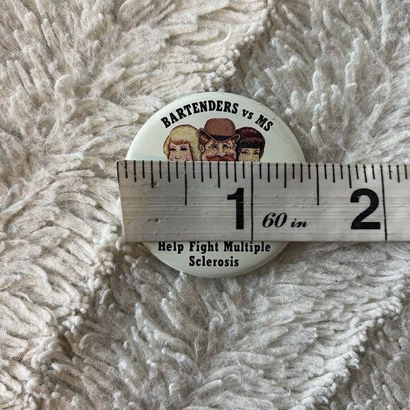 Bartenders vs MS Help‎ Fight Multiple Sclerosis Button Back Pin - Picture 5 of 5